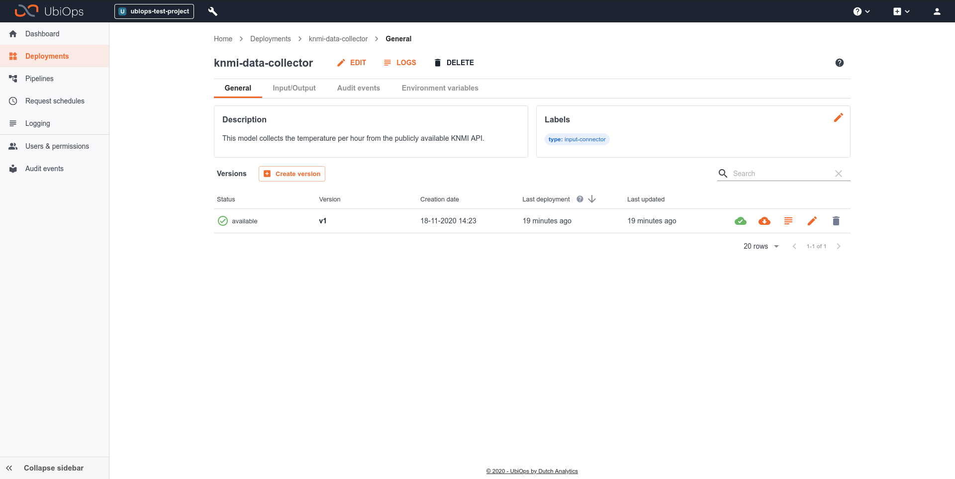 Labels in Deployments UbiOps Labels in Deployments UbiOps