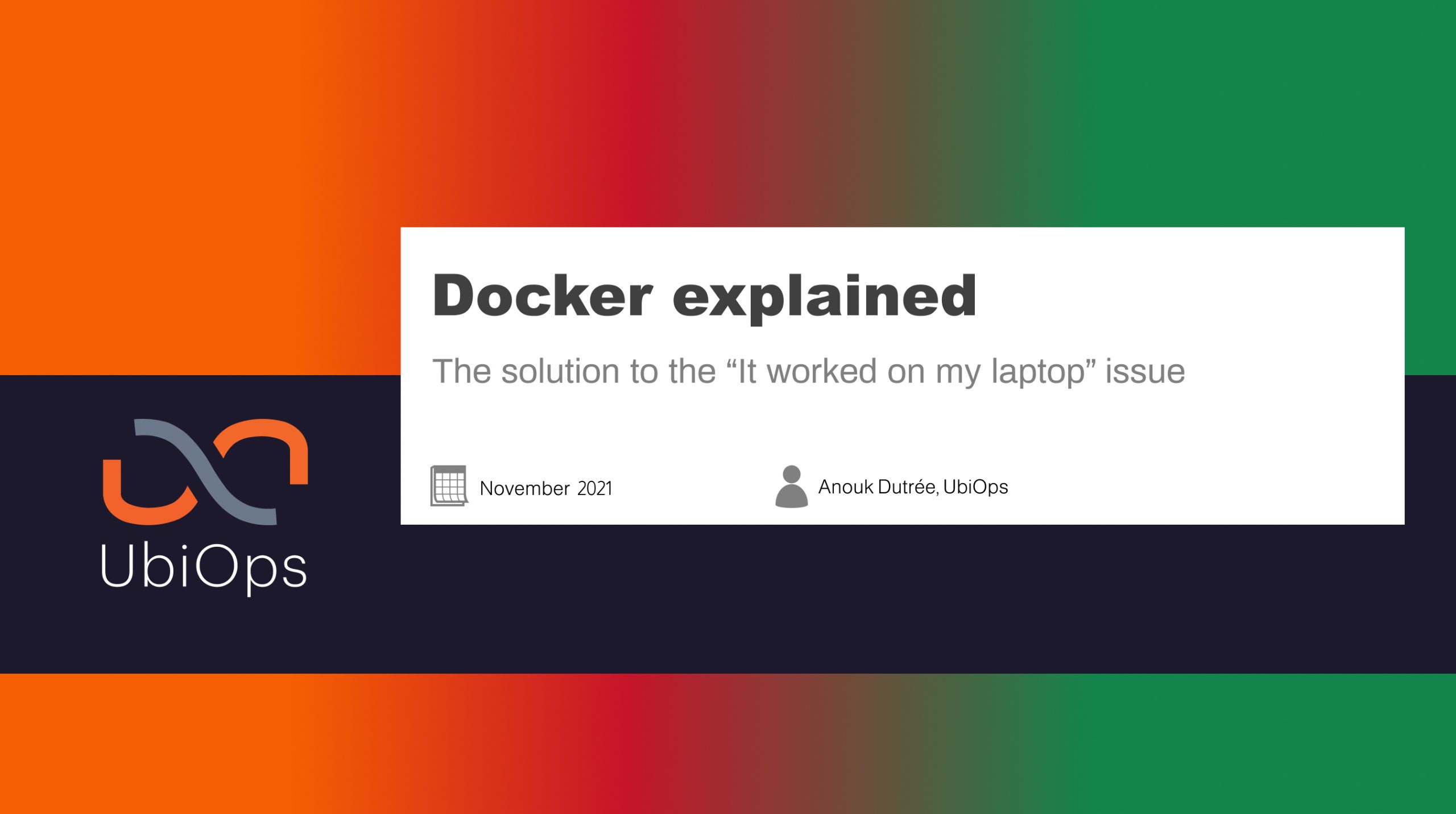 Docker explained