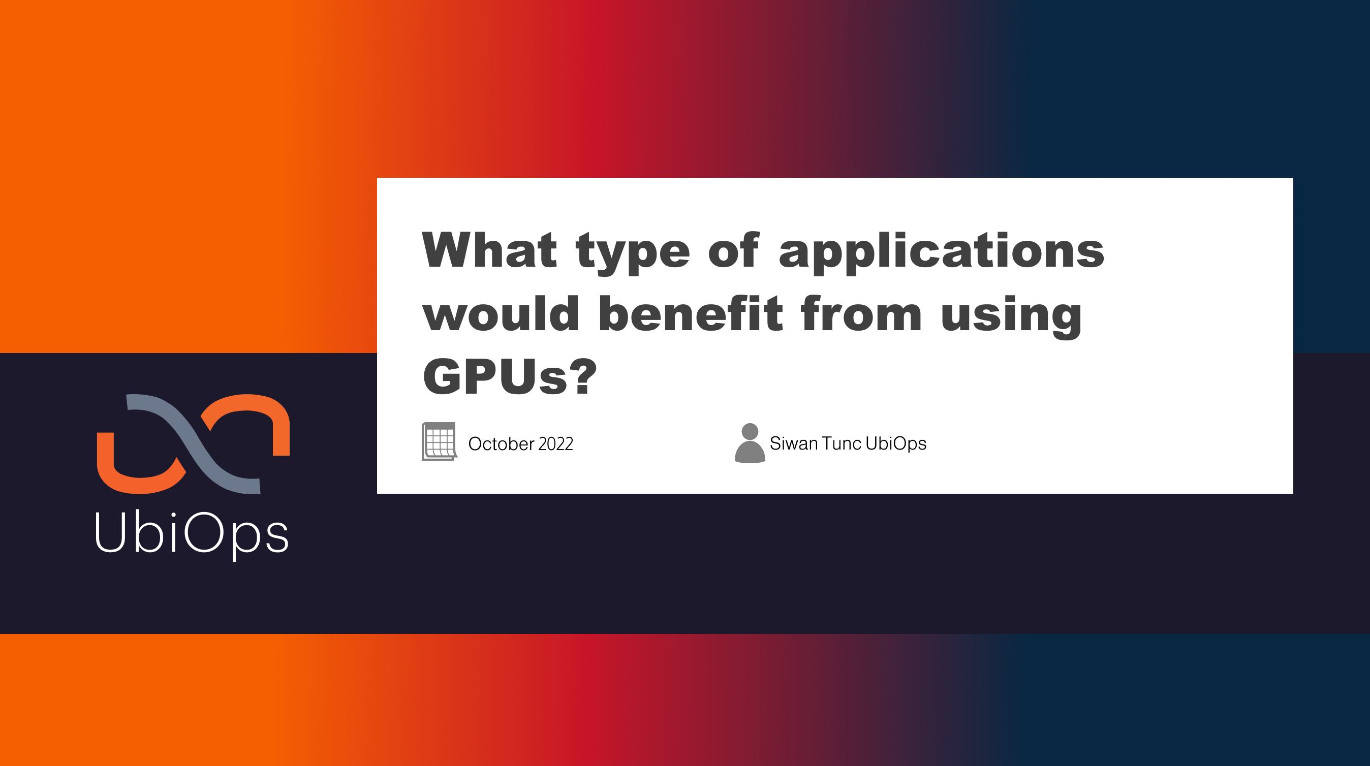 What type of applications would benefit from using GPUs_